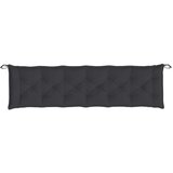  Jastuci za vrtnu klupu 2 kom crno 200x50x7 cm tkanine Oxford | shoptok.hr