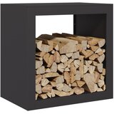  Stalak za drva za ogrjev crni 60 x 40 x 60 cm čelični | Eponuda.com