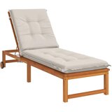  Jastučić za ležaljku GEMERT 100% poliester Bijela - Bijela 190 x 60 x 9 cm Melange | shoptok.hr