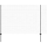 Euro ograda s postom 10 x 1,6 m Čelik premazan PVC-om Siva | shoptok.hr