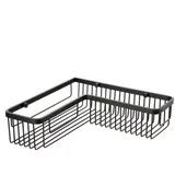 kupatilska ugaona polica 30X8,5X8,5Cm aluminijum crna