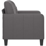  Fotelja siva 60 cm od umjetne kože | shoptok.hr