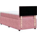  Box spring krevet s madracem ružičasti 100x200 cm baršunasti | shoptok.hr