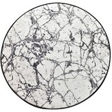 Chilai crno-bijela kupaonska prostirka Marble Circle, &oslash; 100 cm cijene