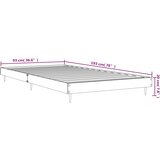  Okvir za krevet crni 90 x 190 cm od konstruiranog drva | shoptok.hr