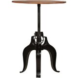Barska miza iz trdnega predelanega lesa 75x(76-110) cm | Shoptok.si
