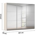 Rauch Möbel OMARA Z DRSNIMI VRATI, barve šampanjca | Shoptok.si