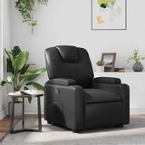Maison Chic Naslanjač - Relax naslanjač črno umetno usnje, (22061209) | Shoptok.si