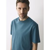 Reserved Regular fit majica kratkih rukava od merceriziranog pamuka - mornarsko plava | shoptok.hr