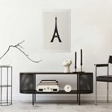  Plakat - Eiffel Tower Simple Black-and-White Graphic 29.7x42 Bez okvira s margom | shoptok.hr