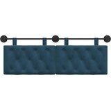 Držeće uzglavlje Zidne Plava 130 x 55 x 7 cm Baršun - Plava 120 cm bez LED | shoptok.hr