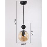Squid Lighting oker rumena/črna viseča svetilka s steklenim senčilom ø 15 cm marble | Shoptok.si