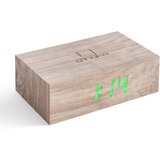 Gingko siva drvena led budilica flip click Cijene