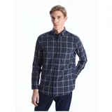 LC Waikiki Regular Fit Long Sleeve Plaid Gabardine Men's Shirt