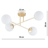 Brilagi Plafonski luster MILO 4xE27/60W/230V zlatni | Eponuda.com
