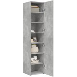 Visoka komoda boja betona 40x42,5x185 cm od konstruiranog drva | shoptok.hr
