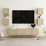  6-dijelni set TV ormarića boja hrasta sonome konstruirano drvo | shoptok.hr
