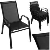 Gardlov set vrtnih stolica, 4 kom, metalni okvir, crne Slike