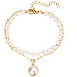  Zapestnica VA-27307 - Zlata / Bela KP27307 | Shoptok.si
