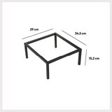 5five metalni okvir sa nogarama 29X15,2X34,5CM metal crna 173609