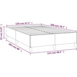  Okvir kreveta bez madraca crni 120 x 200 cm od tkanine | shoptok.hr