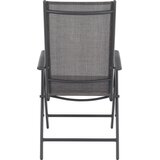 Ambia Garden ZLOŽLJIV VRTNI SEDEŽ aluminij, jeklo antracit, rjava | Shoptok.si