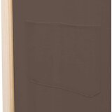vidaXL Sobna pregrada s 3 panela od tkanine 120 x 170 x 4 cm smeđa | shoptok.hr