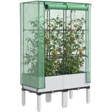  Povišena gredica s pokrovom za staklenik 80 x 40 x 140 cm | shoptok.hr