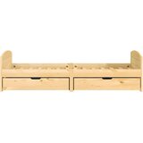  Dnevni ležaj s 2 ladice IRUN 90x200 cm masivna borovina | shoptok.hr