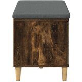  Haldna klop z blazino z vrati Dimljeni oreh 80 x 38 x 46 cm, (5000155727) | Shoptok.si