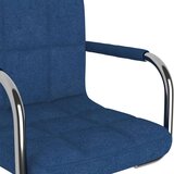  Barski stolac od tkanine plavi | shoptok.hr