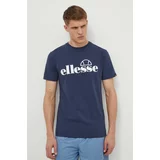Ellesse Bombažna kratka majica Fuenti Tee moška, mornarsko modra barva, SHP16469