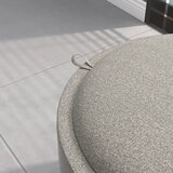  Tapecirani stolac lan skriveni prostor za odlaganje dvostrani poklopac 56 cm x 56 cm x 42 cm svijetlosiva + prirodna | shoptok.hr