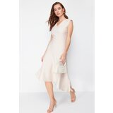 Trendyol Jewelled Skirt Asymmetrical Midi Woven Dress | shoptok.hr