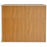 Zidno vrtno spremište smeđe 118x194x178 cm pocinčani čelik | Eponuda.com