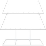  Metalno božićno drvce sa stalkom KUOPIO 180 cm Čelik Bijela | shoptok.hr