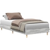 vidaXL Krevetni okvir 90x200 cm Siva Sonoma Konstruirano drvo | shoptok.hr