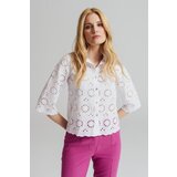 Legendww bela pamucna bluza cipkanim detaljima | ePonuda.com