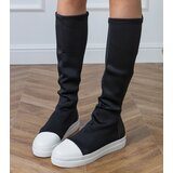 Gemre Black fabric sports boots with elastic upper Lussa | Shoptok.si