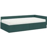  Kotni okvir postelje z matrico Drugo 2 pcs Zelena blago, (5000121138) | Shoptok.si