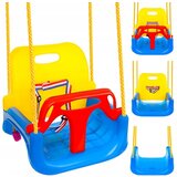 Dexxer 3v1 PVC otroška gugalnica z zaščito do 30kg YLLW | Shoptok.si