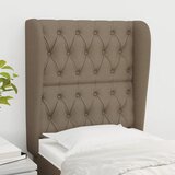  Uzglavlje s ušima smeđesivo 83 x 23 x 118/128 cm od tkanine | shoptok.hr