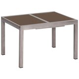 Gardenson Raztegljiva Vrtna Miza Ambia, Steklo, Aluminij, 120-180x90 | Shoptok.si