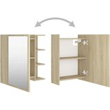  kopalniška omarica z ogledalom sonoma hrast 62,5x20,5x64 cm, (20580001) | Shoptok.si