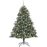  Umjetno božićno drvce Zelena 210 cm PVC, Plastika i Čelik | shoptok.hr