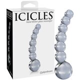 Icicles br. 66 - zakrivljeni, sferični, stakleni dildo (proziran) | shoptok.hr