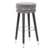 Mauro Ferretti Barski stolac Paris grigio/srebro cm ø 35x74 Cijene