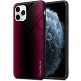 Cadorabo Ohišje, združljiv z Apple - Stripe Optics v Crimson Pink - Zaščitni pokrov iz silikona TPU in hrbta iz kaljenega stekla, (20571158) | Shoptok.si