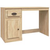 vidaXL Radni stol s ladicom boja hrasta 115x50x75 cm konstruirano drvo | shoptok.hr
