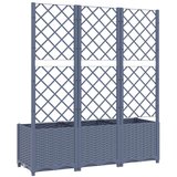  Sadilica s rešetkom tamnosiva 120 x 40 x 136 cm pp | shoptok.hr
